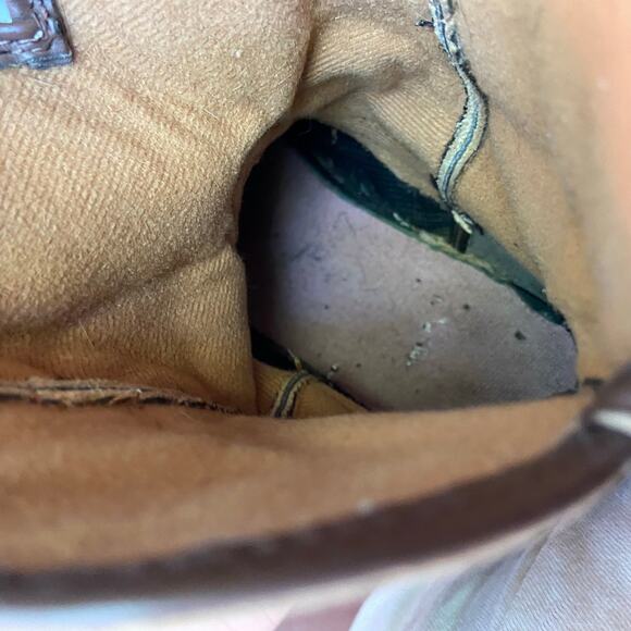 Ariat Fatbaby Brown Suede Embossed Ostrich Cowboy Boots Size 6B - Picture 11 of 15